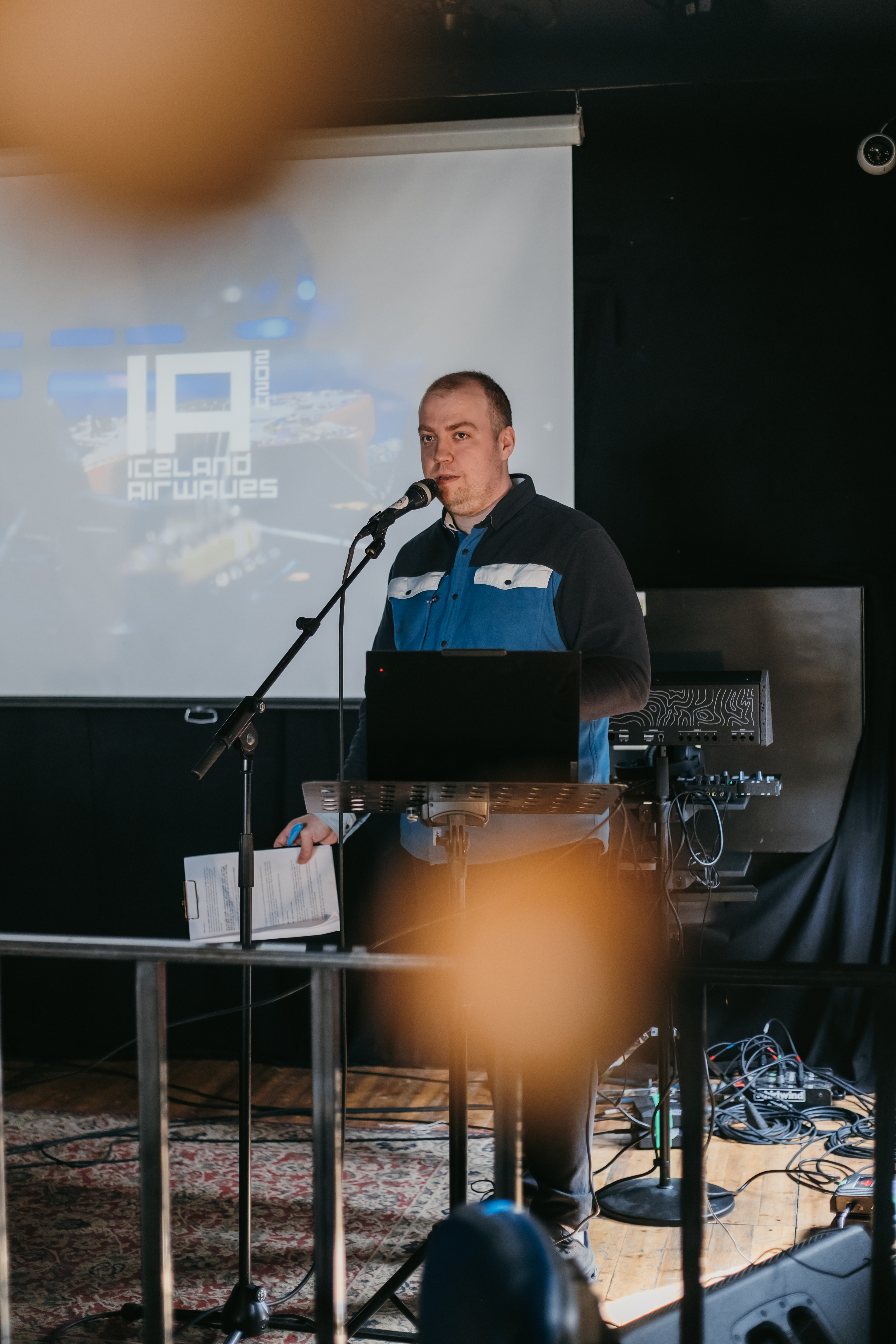 Sindri Ástmarsson, verkefnastjóri Iceland Airwaves og sviðsstjóri viðburða hjá Senu
