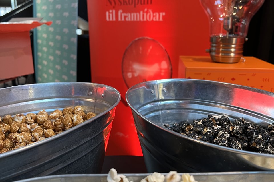 Hugverkastofan bauð upp á sælkerapopp frá Ástríku.
