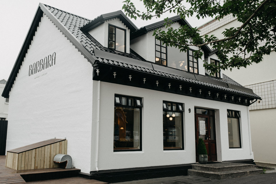 Barbara cafe bar is situated on Strandgata 9 in the centre of Hafnarfjordur