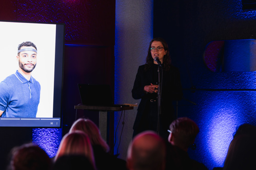 Jóna Marín Ólafsdóttir, rannsóknastjóri NeckCare, sagði frá einkaleyfisháðri tækni fyrirtækisins við að meta hálsskaða með því að mæla og skrá höfuðhreyfingar. Tæknin getur nýst íþróttamönnum í fjölmörgum íþróttum.