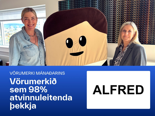 Vörumerkið sem 98% atvinnuleitenda þekkja – Alfreð er skráð vörumerki maímánaðar