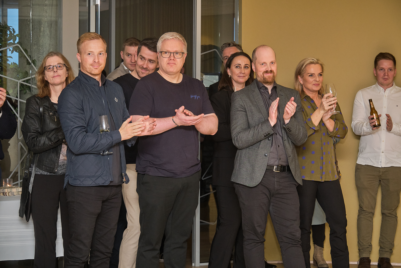 María Berglind, Garðar, Sigurvin, Jakob, Egill, Jónas, Elfa, Pétur, Sigga og Guðbjartur