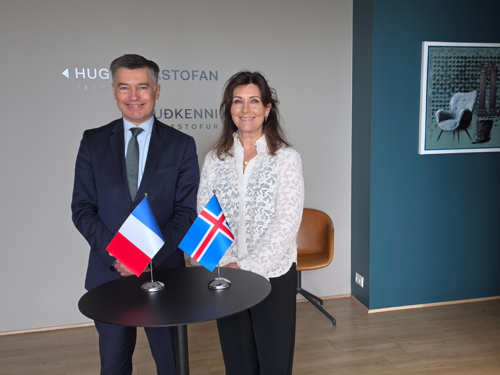 Forstjóri frönsku hugverkastofunnar heimsækir Ísland