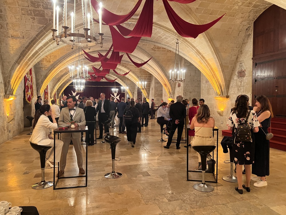 The award ceremony took place in a conference hall in Valletta, built in the 16th century, which previously served as a hospital.