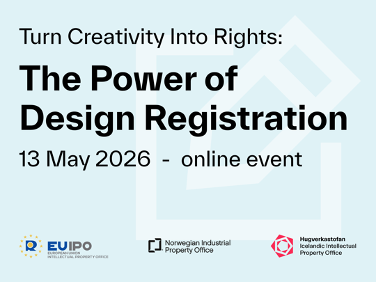 Vefnámskeið um gildi hönnunarskráninga á Íslandi, í Noregi og hjá Evrópusambandinu
