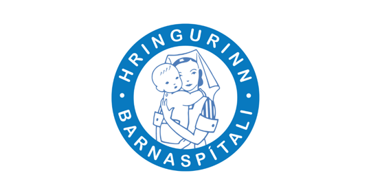 The logo of the Hringurinn Children's Hospital