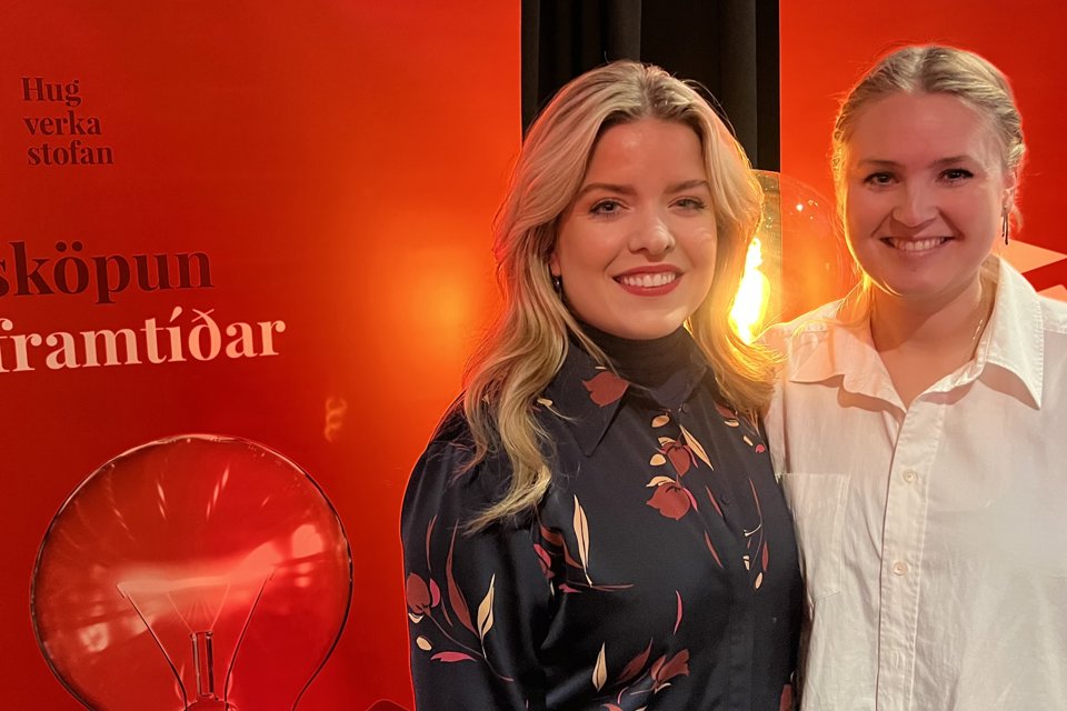 Áslaug Arna Sigurbjörnssdóttir, háskóla-, iðnaðar- og nýsköpunarráðherra og Melkorka Þöll Vilhjálmsdóttir, lögfræðingur hjá Hugverkastofunni.