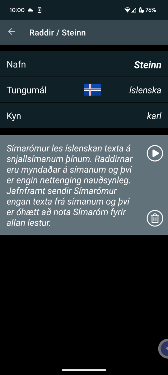 Skjámynd úr Símarómi